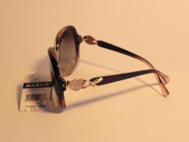 Sonnenbrille braun mit gold und Glitzer